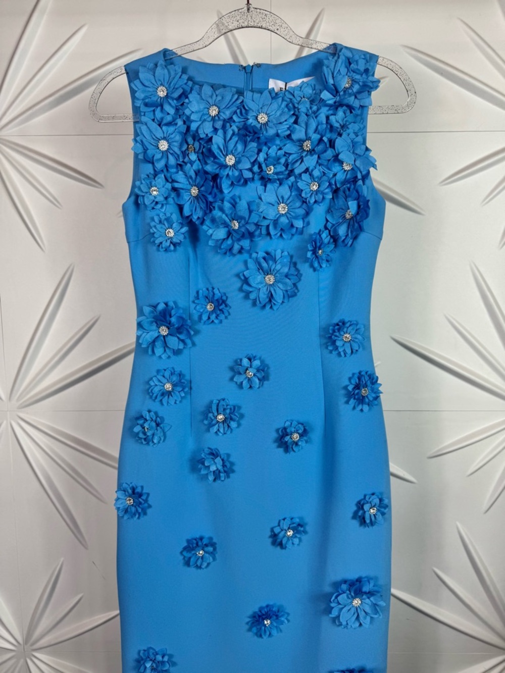 Elliatt Dali Floral Applique Gown in Blue - Picture 15 of 17